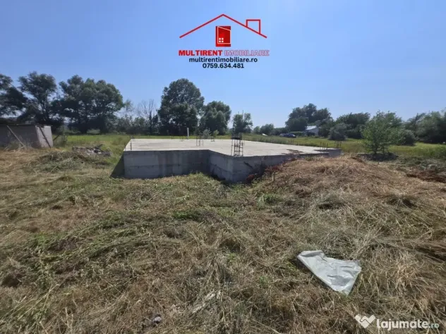 Teren intravilan de vanzare - zona Gelco- cu fundatie si proiect!