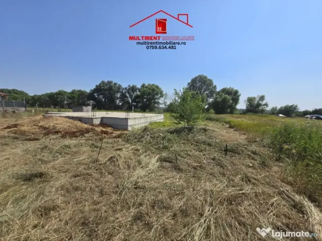 Teren intravilan de vanzare - zona Gelco- cu fundatie si proiect!