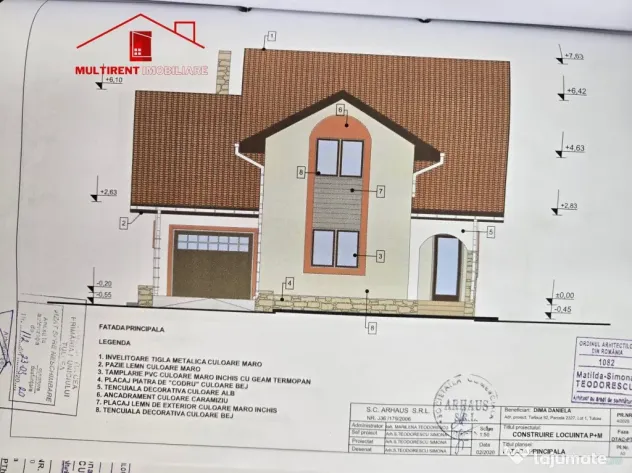 Teren intravilan de vanzare - zona Gelco- cu fundatie si proiect!