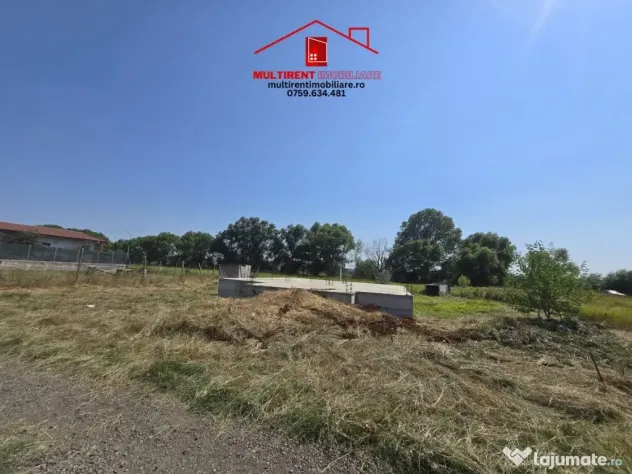 Teren intravilan de vanzare - zona Gelco- cu fundatie si proiect!