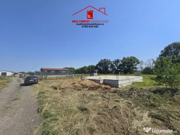 Teren intravilan de vanzare - zona Gelco- cu fundatie si proiect!