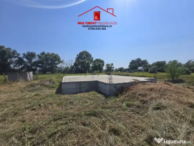 Teren intravilan de vanzare - zona Gelco- cu fundatie si proiect!