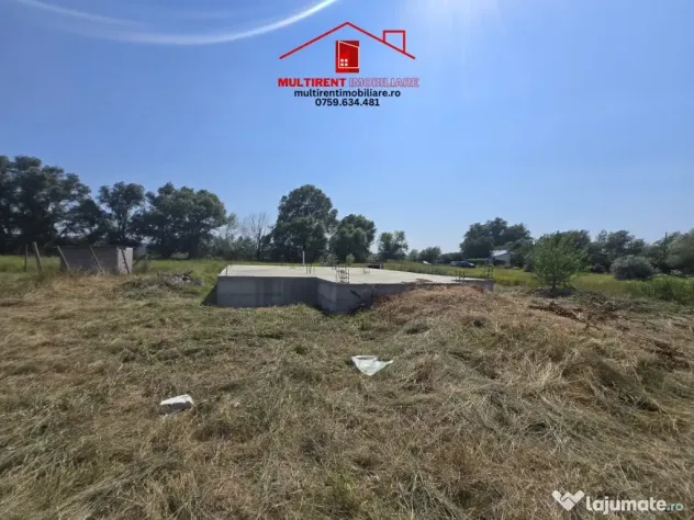 Teren intravilan de vanzare - zona Gelco- cu fundatie si proiect!
