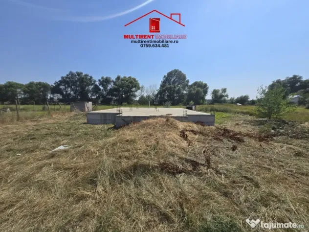 Teren intravilan de vanzare - zona Gelco- cu fundatie si proiect!