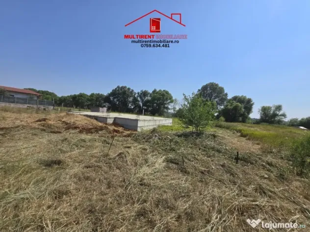 Teren intravilan de vanzare - zona Gelco- cu fundatie si proiect!