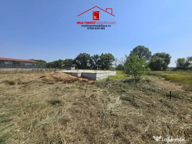 Teren intravilan de vanzare - zona Gelco- cu fundatie si proiect!