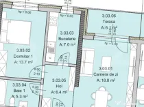 Apartament 2 camere 51 mp, Constructie Noua, Zona Semicentra