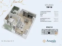 Studio foarte spatios, ideal locuința, direct dezvoltator