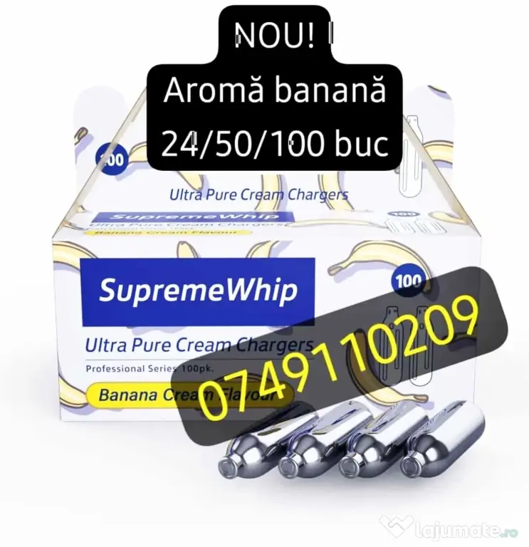 Butelii Whip / Capsule Frisca / Baloane NON-STOP / Crackers