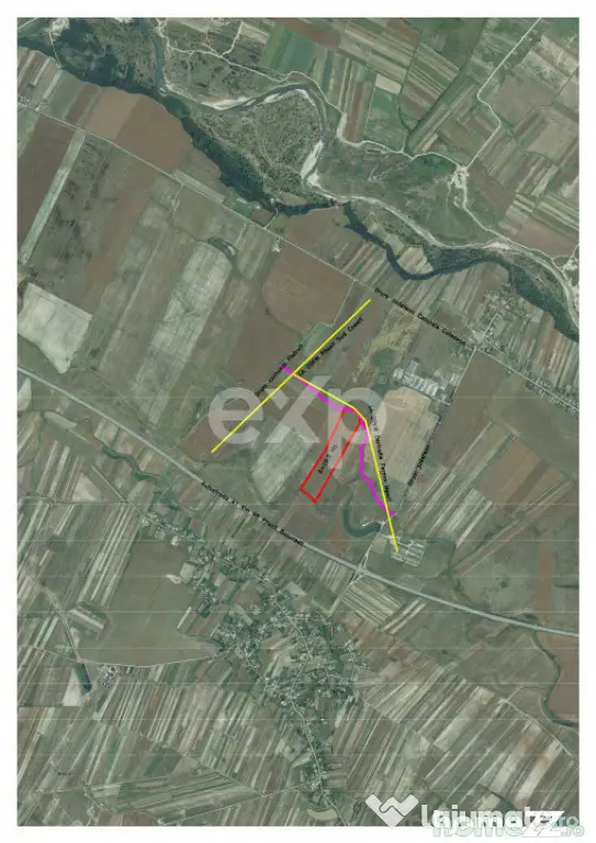 Teren intravilan 10,5 ha cu deschidere la drum, lângă Auto