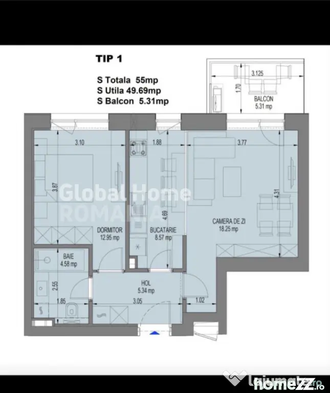 Apartament 2 camere | 55 MP Utili | Nusco City Faza 2