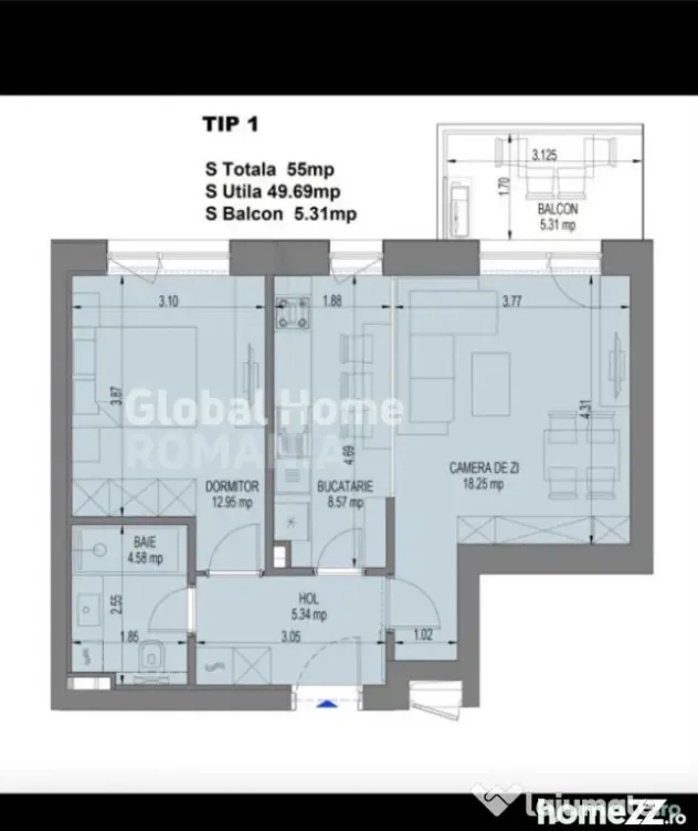 Apartament 2 camere | 55 MP Utili | Nusco City Faza 2