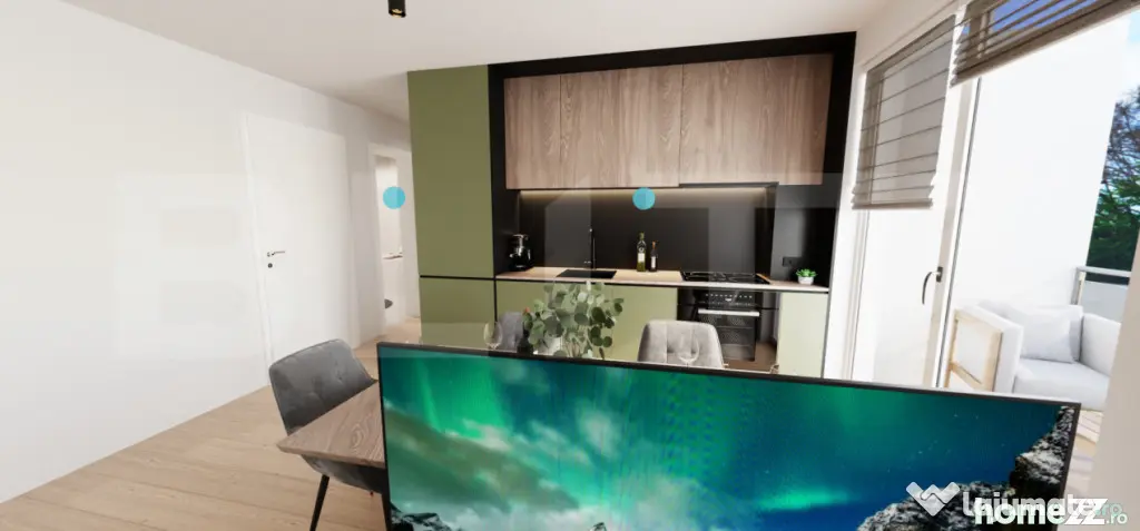 Apartament 2 camere, 49mp, priveliste spectaculoasa, Apahida - Apahida (Cluj)