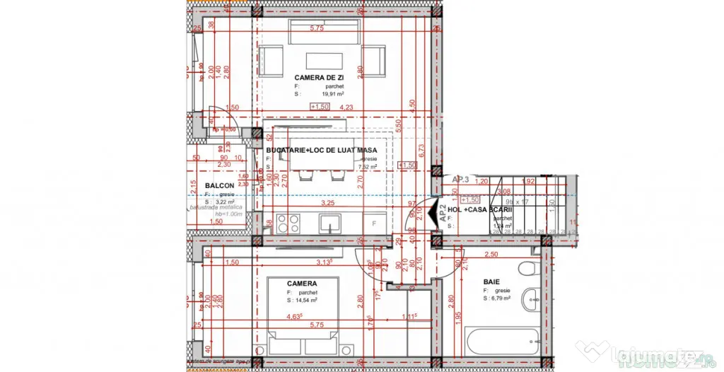 Apartament 2 camere, 49mp, priveliste spectaculoasa, Apahida - Apahida (Cluj)