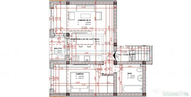 Apartament 2 camere, 49mp, priveliste spectaculoasa, Apahida - Apahida (Cluj)