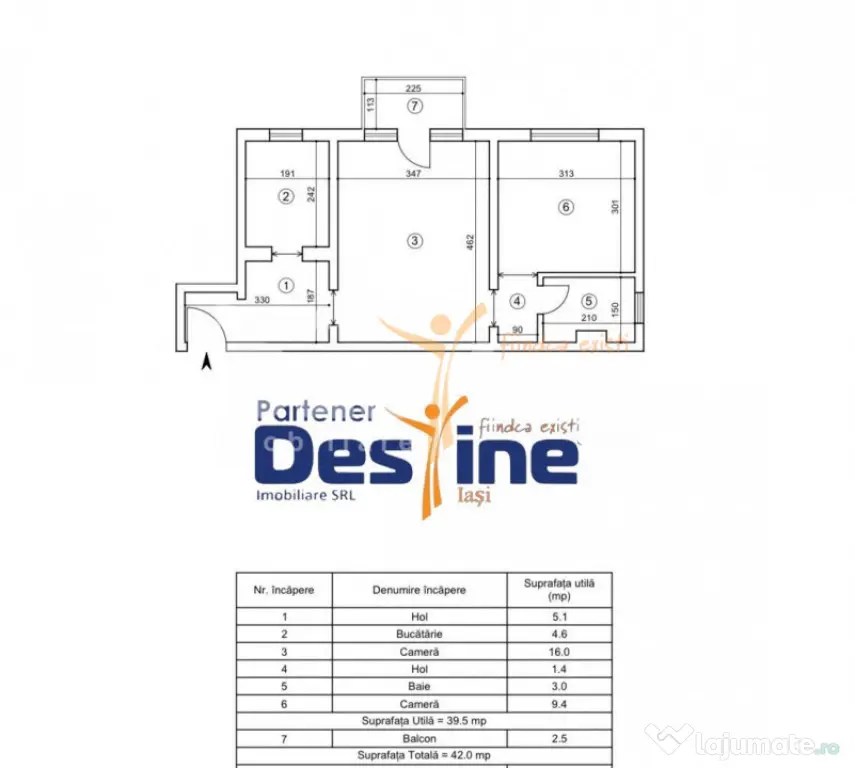 PACURARI , Apartament 2 camere, SEMIDECOMANDAT , 109.900 eur