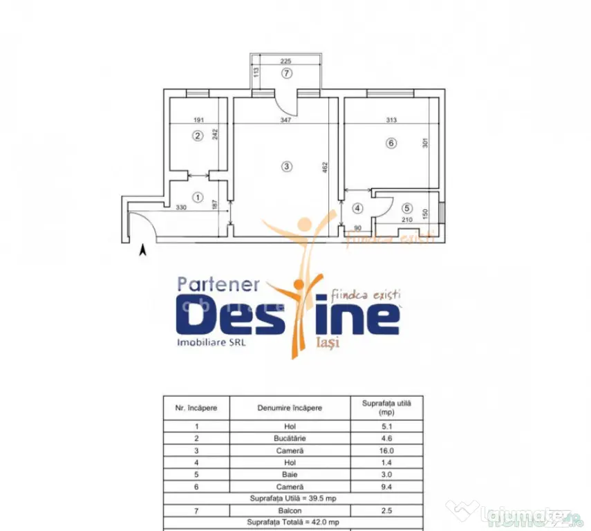 PACURARI , Apartament 2 camere, SEMIDECOMANDAT , 109.900 eur