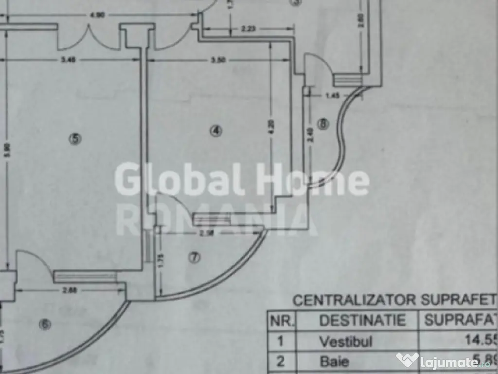 Apartament 2camere Blv Unirii | 75mp| Renovat-Mobilat-Utilat
