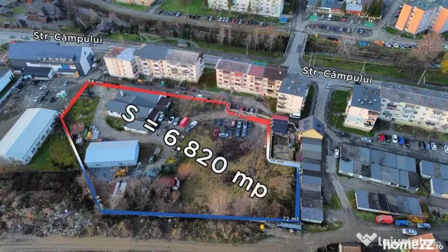Teren 6,820mp, service, birouri si 2 hale in Baia Sprie z...