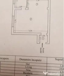 Garsoniera de vânzare, in zona Spitalul Judetean - Constant