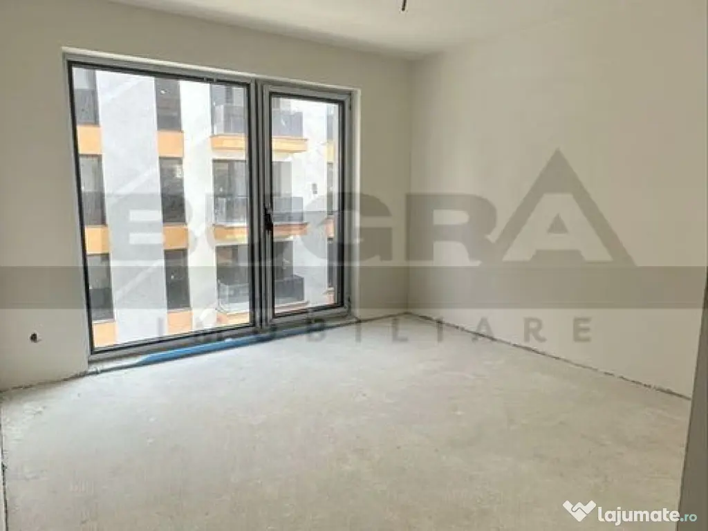 Apartament 2 camere, 48 mp, semifinisat, garaj, zona Lero...