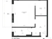 Apartament 1 cameră, 40,09 mp, zona Ghirodei