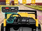 UTV electric pentru 2 copii, Caterpilar CAT 2x45W 12V 10Ah Yellow