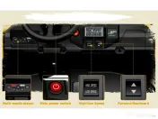 UTV electric pentru 2 copii, Caterpilar CAT 2x45W 12V 10Ah Yellow 