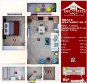 Studio generos 48 mp | Parcare inclusa | Subcetate City 2 