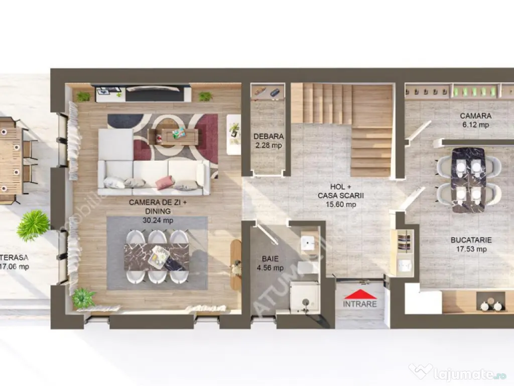 Casa individuala la cheie cu 4 camere 145 mp utili 644 mp te