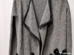 Cardigan din lana cu blăniță artificiala