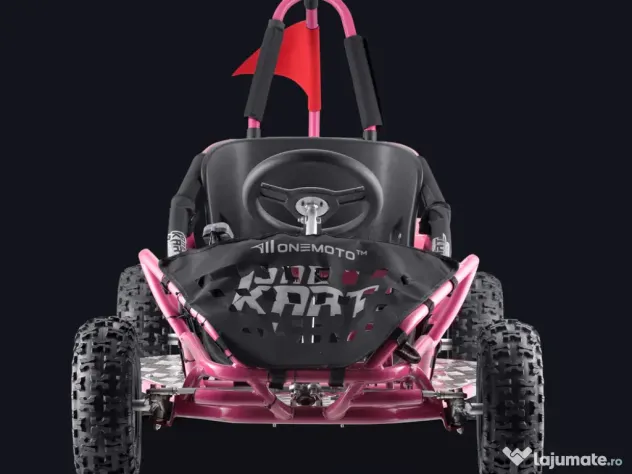 Kart electric pentru copii Kinder ecoGokart 1000W, baterie 48V Pink