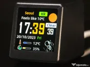 Statie meteo inteligenta, ceas, temperatura/umiditate conectare Wi-Fi 