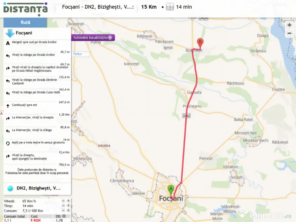 De vanzare Casa si teren Bizighesti