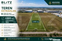 Teren extravilan , 2500 mp , zona de hale Mihoveni Suceava