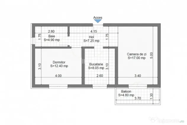 COMISION 0%! 2 CAMERE DECOMANDAT POPAS PACURARI