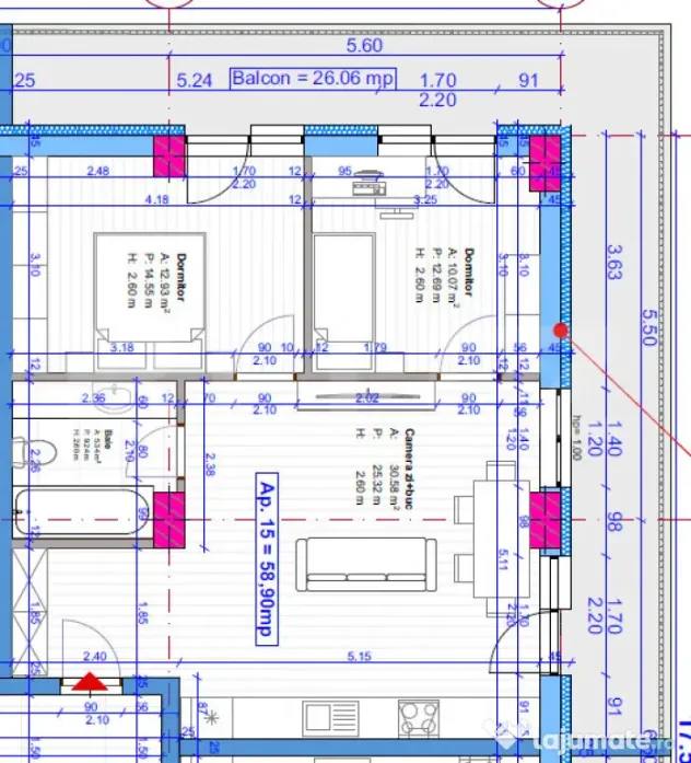 COMISION 0 !! Apartamente 1-3 camere, 37-60 mp, intermediar,