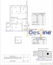 Comision 0% Apartament cu 2 camere, 59 mp, Pacurari etaj 1 