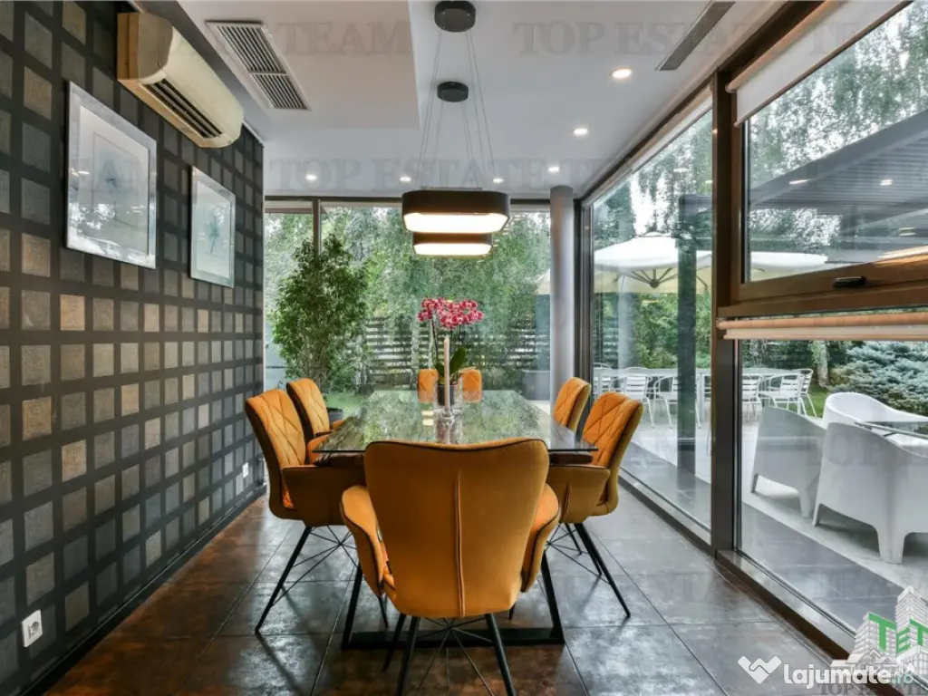 Vila premium cu 7 camere, piscina privata si terasa de 90 mp