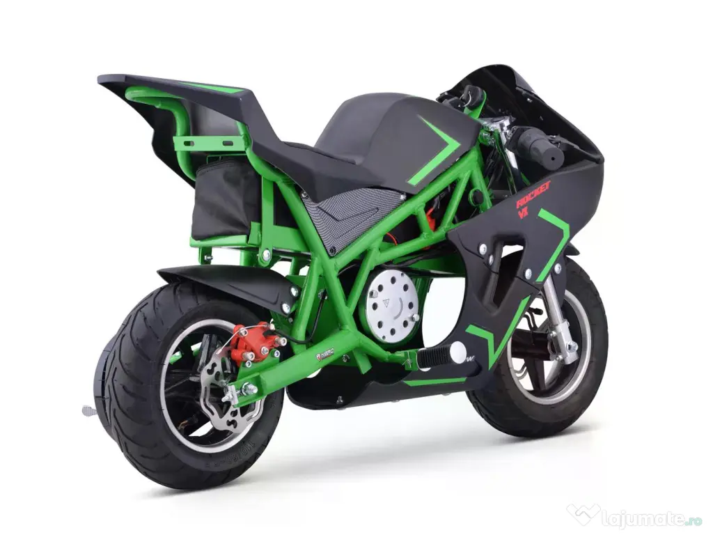 Motocicleta electrica NITRO E-Pocketbike Rocket VX 6" 800W 36V Green