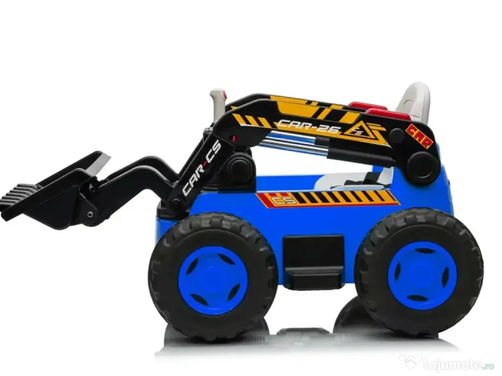 Excavator cu incarcator frontal electric NEW Holland 4x 75W 12V Blue