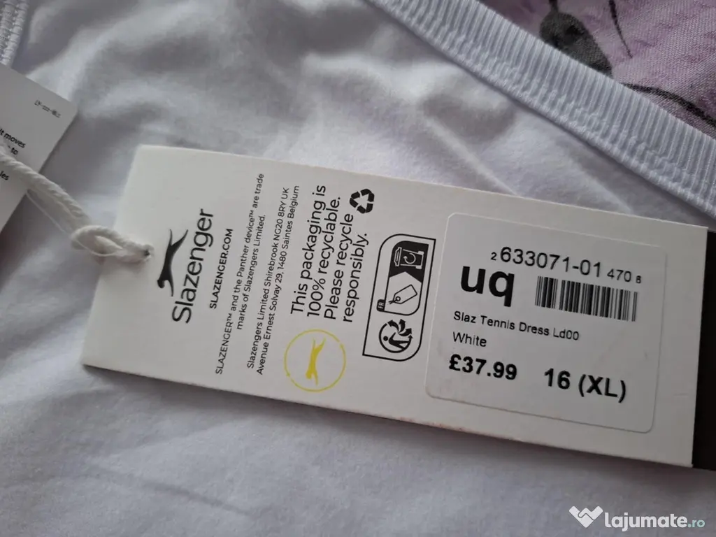 Rochie Slazenger noua cu eticheta