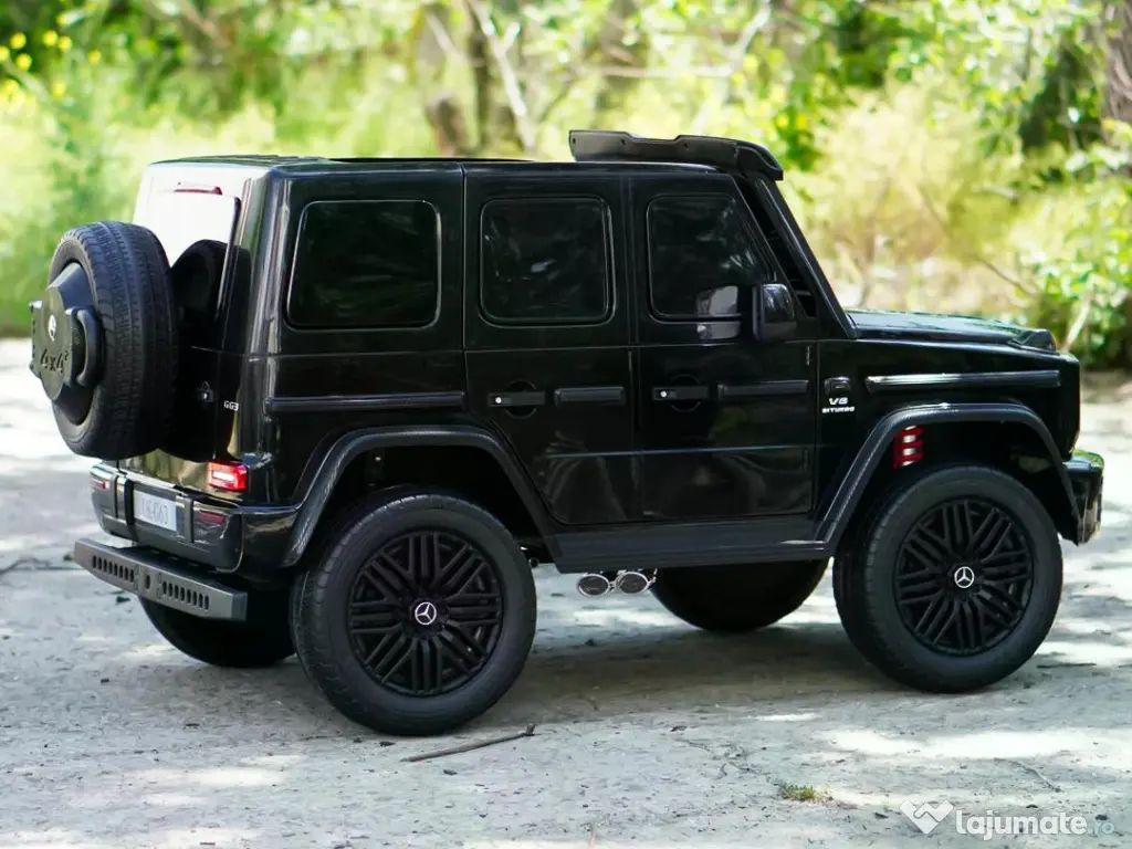 Masinuta electrica pt. 2 copii Mercedes G63, 4x 200W, 24V-14Ah Black