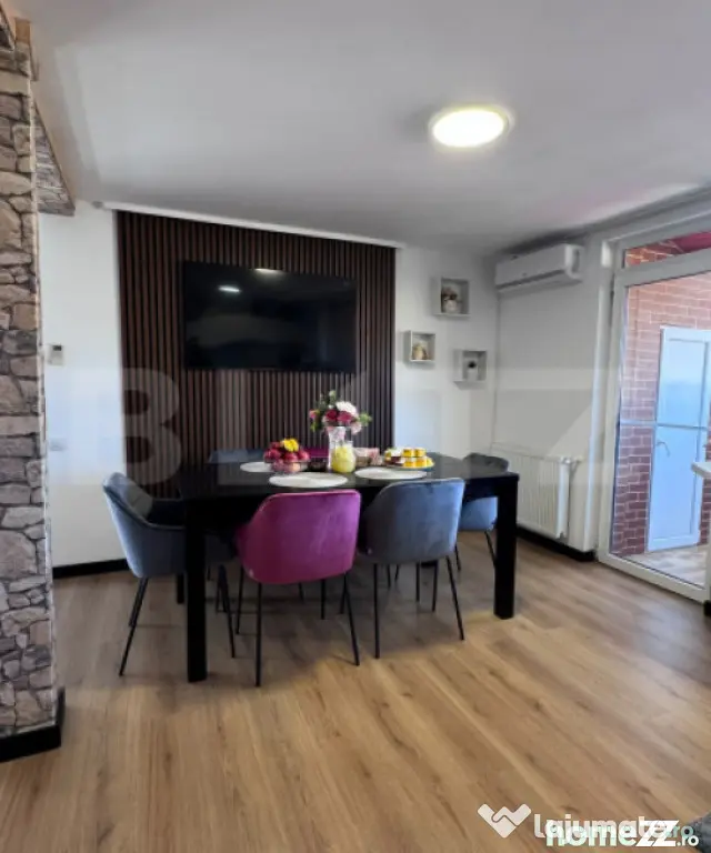 Apartament semidecomandat cu 3 camere, 87,64 mp utili, parca - Floresti (Cluj)