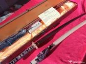 Katana Otel DAMASC 8000 straturi calita, sabie Reala Samurai,Rara, piesa de LUX