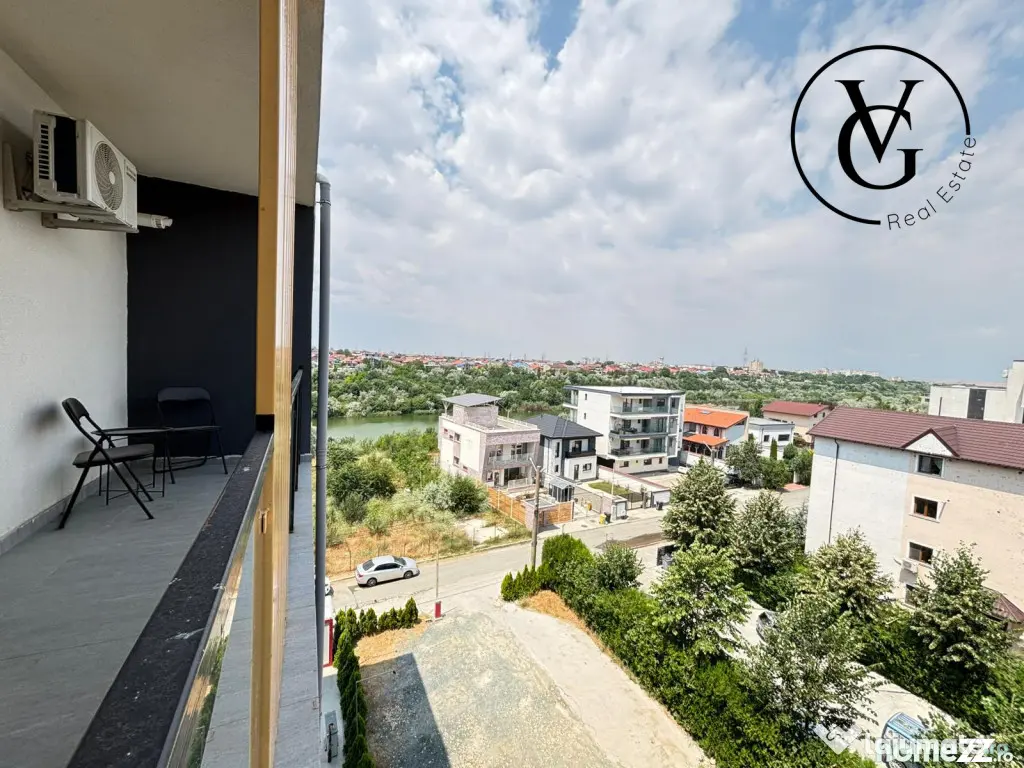Studio mobilat modern - vedere catre lac - Complex Sea Breez