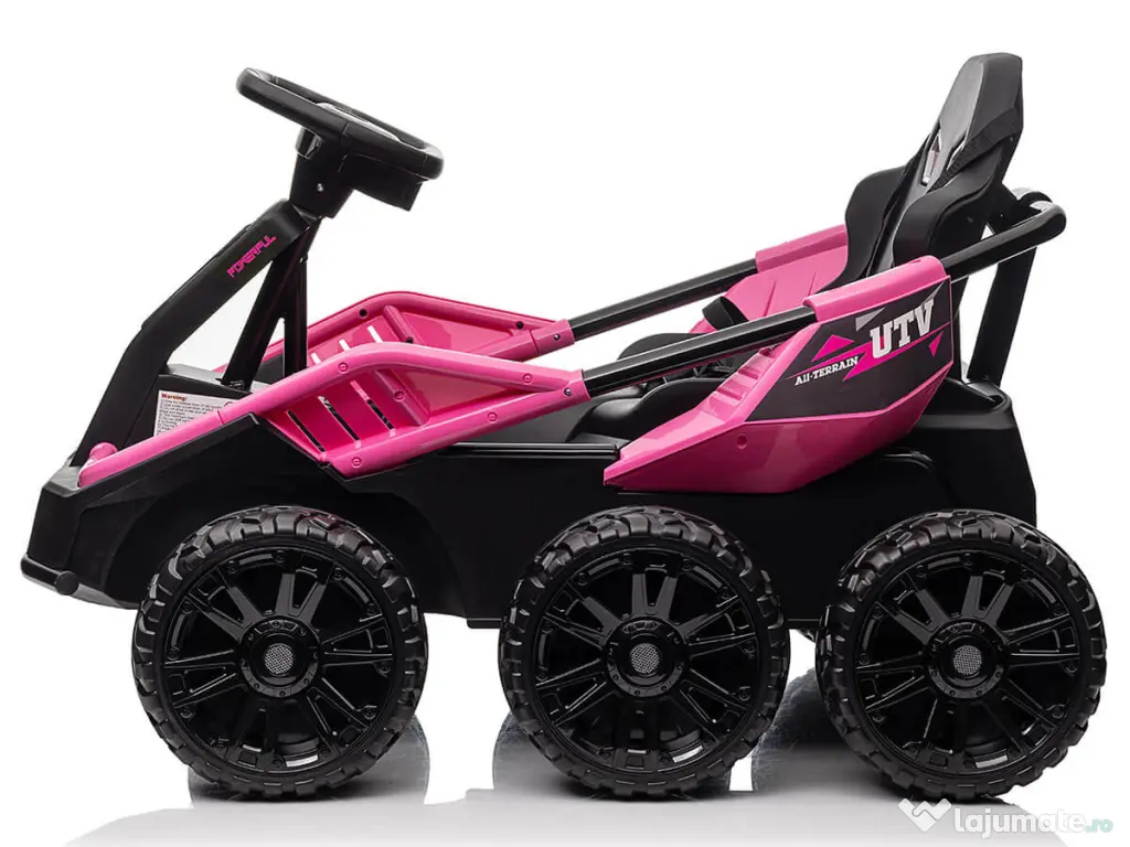 UTV electric pentru 2 copii Kinderauto BJSX2319 6x6 300W 24V Pink