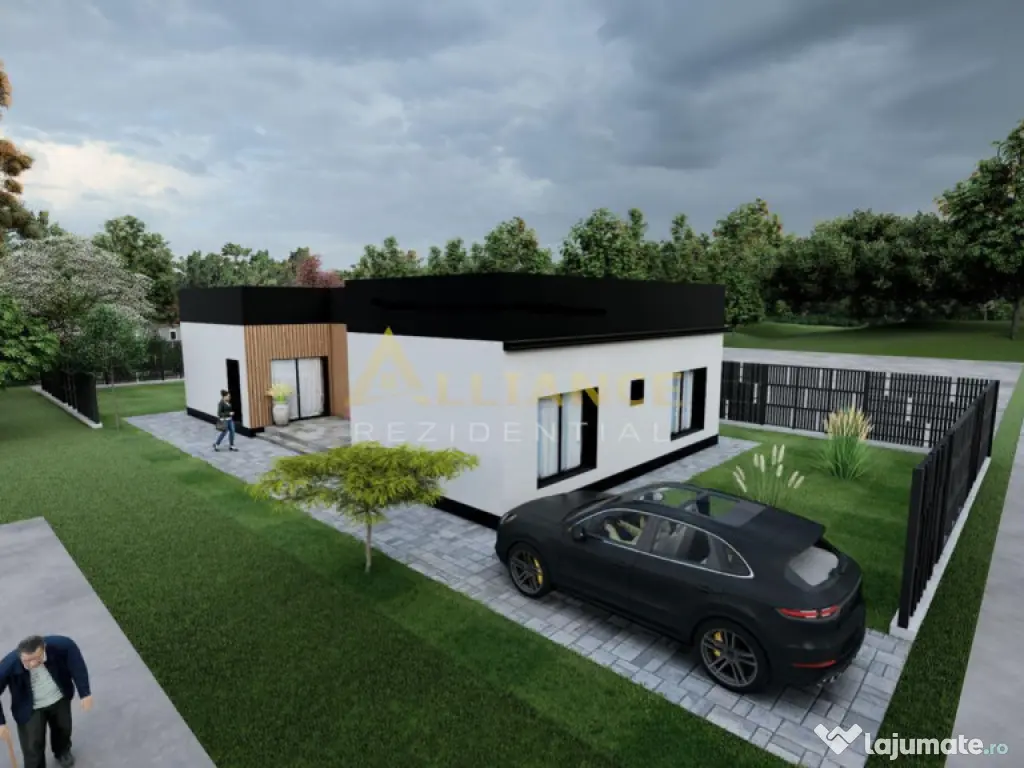 Casa moderna | Stil mediteranean | 4 camere | Teren 500mp