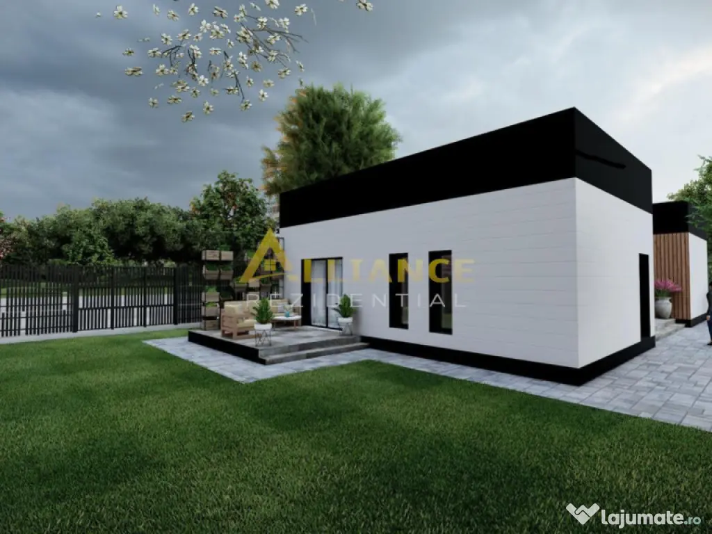 Casa moderna | Stil mediteranean | 4 camere | Teren 500mp