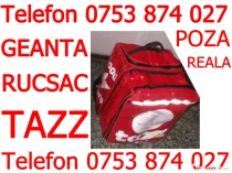 Geanta Tazz folosita,extensibila termoizolanta,rucsac transport alimente bauturi
